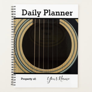 Photo Daily Planner Guitar Theme HAMbWG