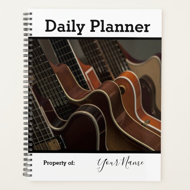 Photo Daily Planner Guitar Theme HAMbWG (Front)
