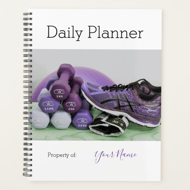 Photo Daily Planner - Gym Theme HAMbWG (Front)