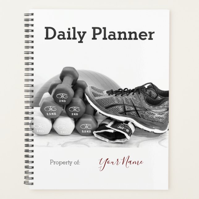 Photo Daily Planner - Gym Theme HAMbWG (Front)