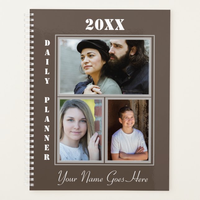 Photo Daily Planner in ANY colour! HAMbWG (Front)