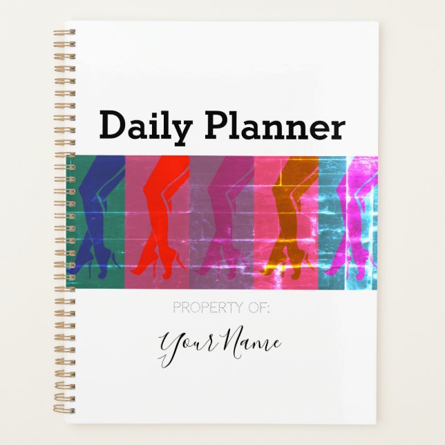 Photo Daily Planner in Black and White - HAMbWG (Front)
