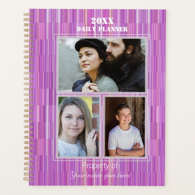 Photo Daily Planner Violet  HAMbyWG (Front)