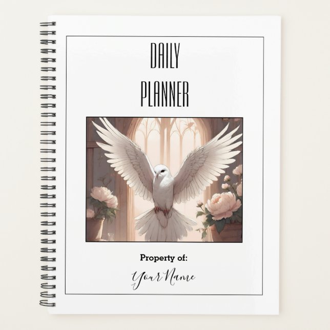 Photo Daily Planner White - Bird - HAMbWG (Front)