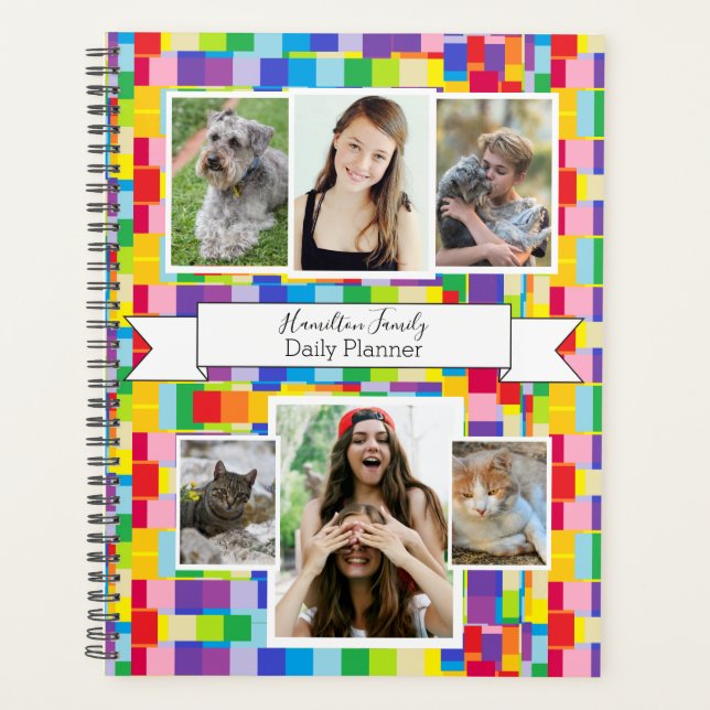 Photo Daily Planner with Multi-Colour - HAMbWG (Front)
