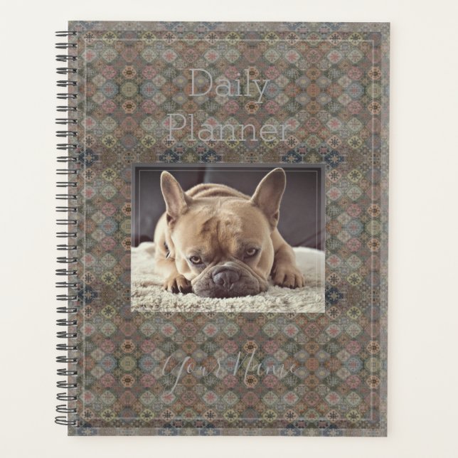 Photo Daily Planner with Vintage Look - HAMbWG (Front)