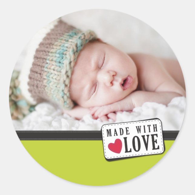 PHOTO DECORATIVE LABEL :: made with love 1 (Front)