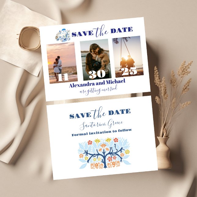 Photo Destination Greece Santorini Wedding Save The Date (Creator Uploaded)