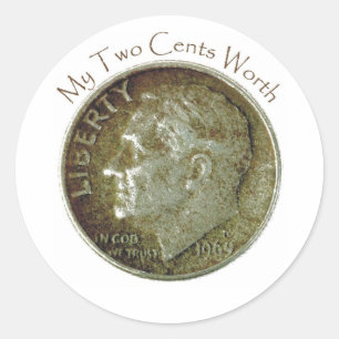 Photo Dime. Classic Round Sticker