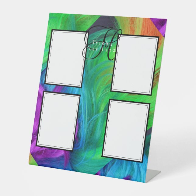 Photo Display - HAMbyWG Hair ColorPedestal Sign (Front)