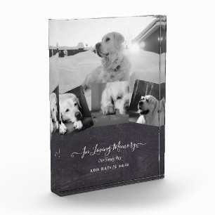 PHOTO Dog Memorial Gift- Pet Loss Keepsake Collage