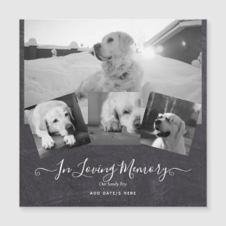 PHOTO Dog Memorial Gift- Pet Loss Keepsake Collage