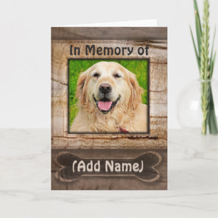 Photo Dog Memorial Rainbow Bridge Poem Card