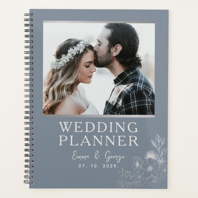 Photo Dusty Blue Wedding Planner (Front)