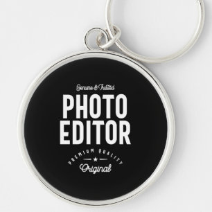 Photo Editor Job Title Gift Key Ring