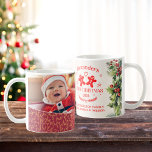Photo Elegant Floral Baby's First Christmas Coffee Mug<br><div class="desc">Celebrate your baby's first Christmas every morning with a touch of elegance and joy. Our Photo Elegant Floral Baby's First Christmas Coffee Mug is the perfect blend of beauty and sentimentality, making every sip a reminder of this special milestone.: Elegant Floral Design: Adorned with intricate, hand-drawn floral motifs, this mug...</div>