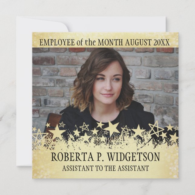 Photo employee of the month ROCK STAR GOLD (Front)