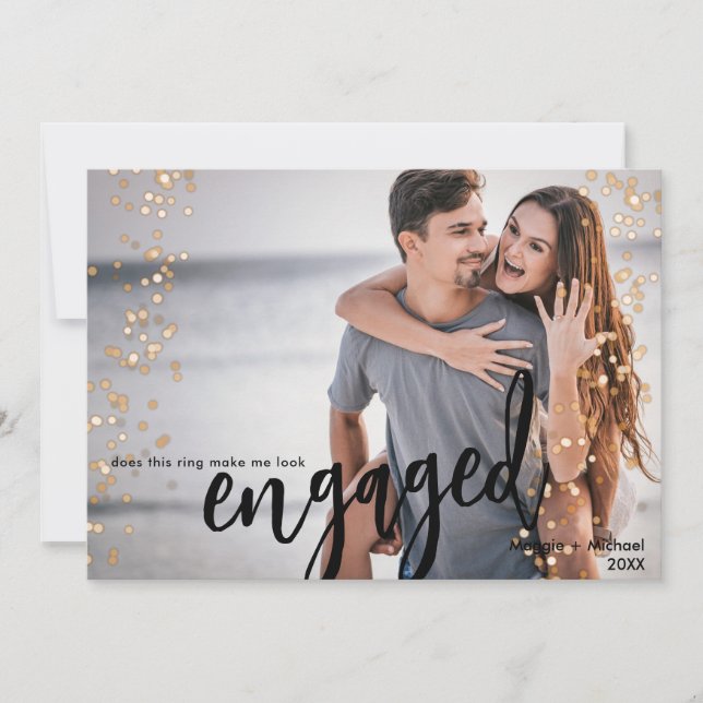 Photo Engagement Announcement (Front)
