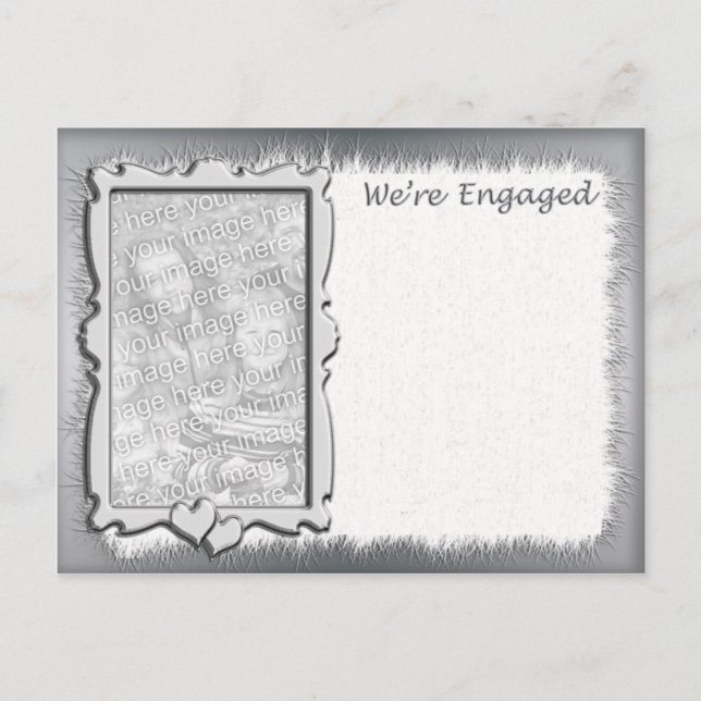 Photo Engagement Announcement Postcard (Front)