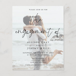 Photo Engagement Invitation