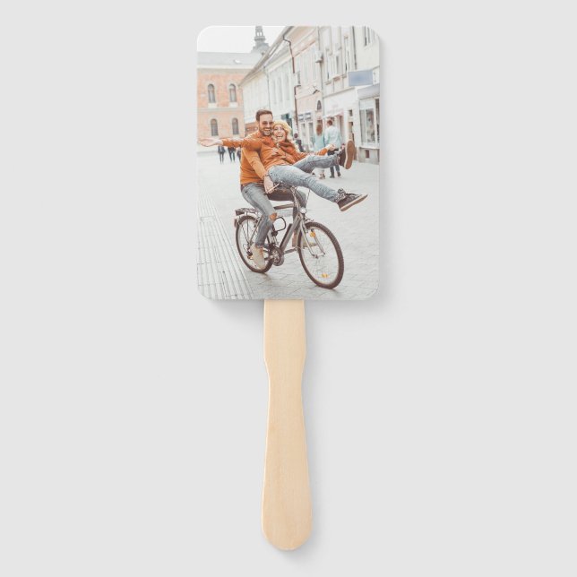 Photo Engagement Wedding Graduation Party Hand Fan (Back)