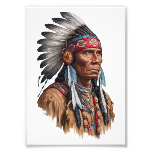Photo Enlargement - Native Americans Print