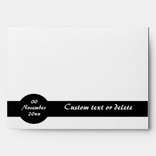 Photo envelopes - Black & white elegant rsvp