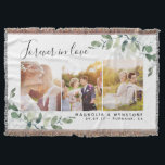 Photo Eucalyptus Forever in Love Wedding  Throw Blanket<br><div class="desc">From our bestselling eucalyptus corners collection</div>
