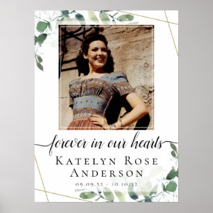 Photo Eucalyptus Funeral Welcome Sign