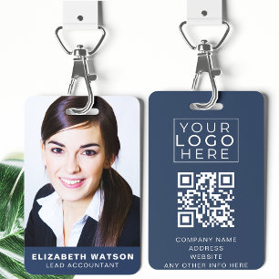Photo Event ID Custom Lanyard Name Tag QR Code ID Badge