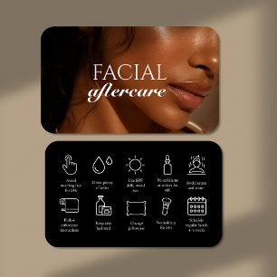 Photo Facial Aftercare Cosmetic Business Card