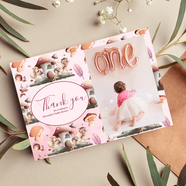 Photo Fairy First Girl's 1st Birthday Invitation (Creator Uploaded)