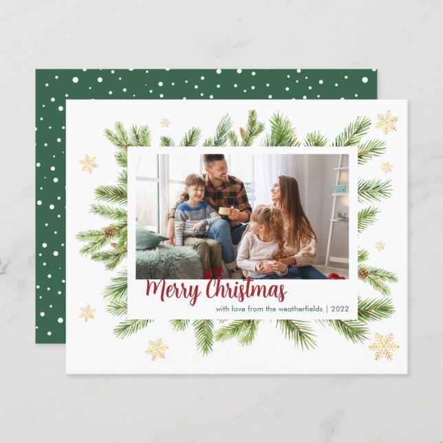 Photo Family Christmas Holidays Keepsake (Front/Back)
