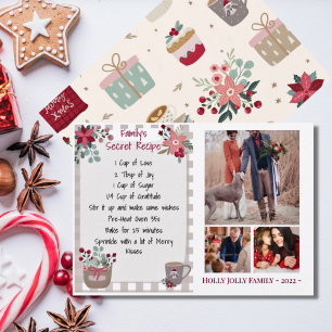 Photo Family Collage Country Christmas Card