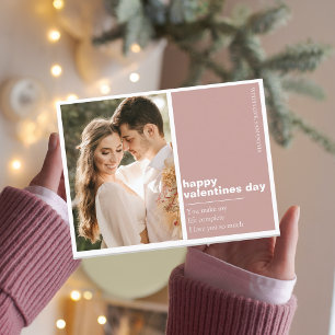 Photo Family   Happy Valentines Day Postcard