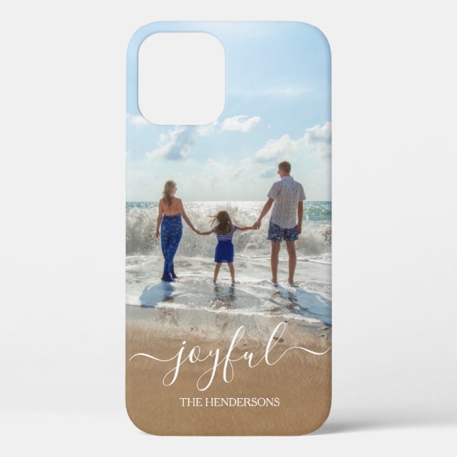 Photo Family Name Joy Otterbox Case (Back)