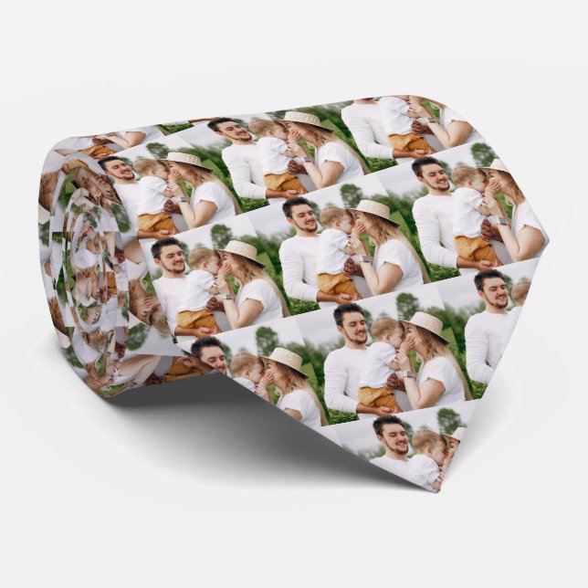 Photo Family Personalized Neck Tie (Rolled)