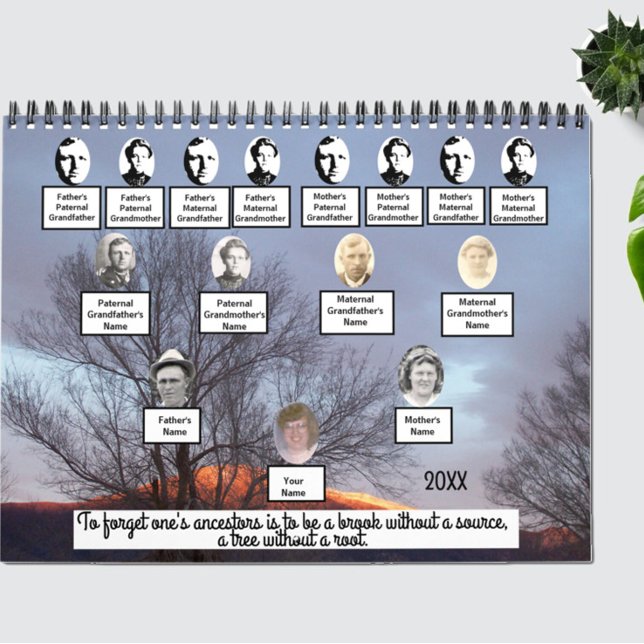 Photo Family Tree Twelve Photo Tree Photo Calendar (Creator Uploaded)