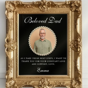 Photo Father of the Bride Gift Thank You Gift Poster