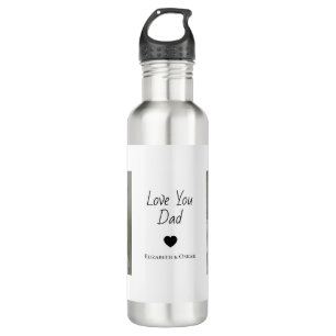 Photo Father’s Day Gift with Kids’ Names –  710 Ml Water Bottle
