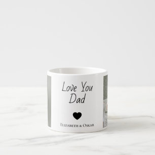 Photo Father’s Day Gift with Kids’ Names –  Espresso Cup