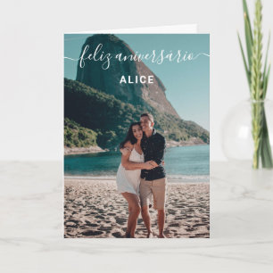 Photo Feliz Aniversario Birthday Card