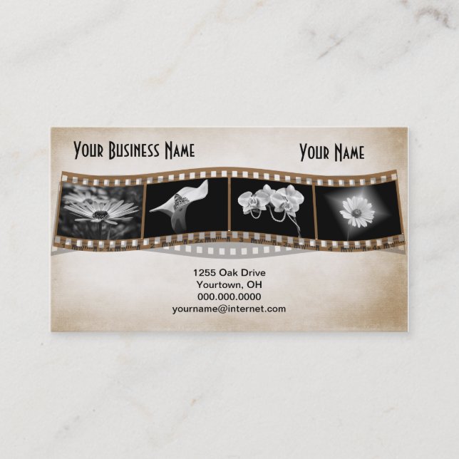 Photo Film Strip Business Card (Front)