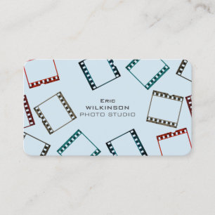 Photo film tape pattern colourful cover business card