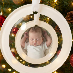 Photo First Christmas KEEPSAKE Personalise Ornament