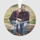 Photo First Christmas Mr. & Mrs. Ornament