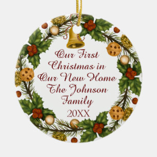 Photo First Christmas New Home Ceramic Tree Decoration