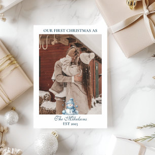 Photo First Christmas Together Holiday Card