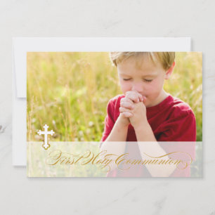 Photo First Communion Invitations