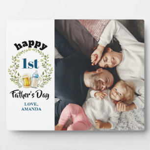 Photo first Father's Day Custom Plaque